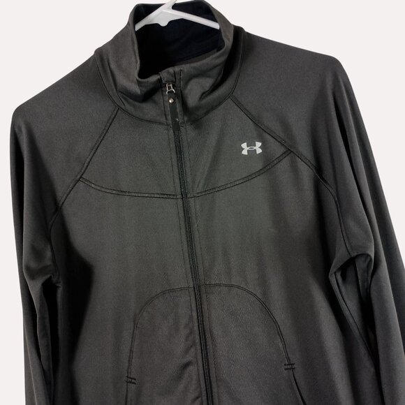 Under Armour AllSeasonGear Semifitted Jacket Womens M FullZip Pockets Athleisure - Picture 1 of 12